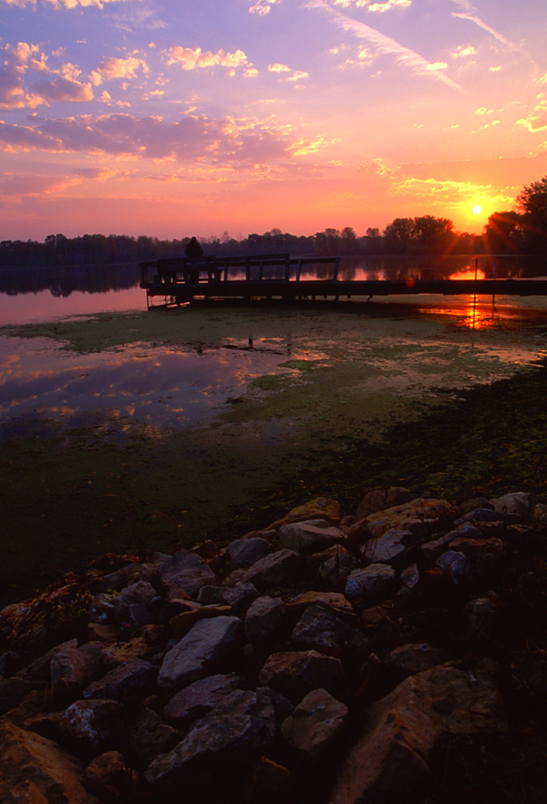 Sunrise Over a Minnesota Lake