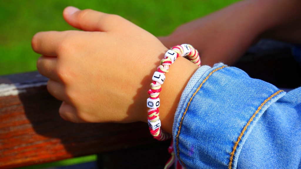Kid bracelet, close up