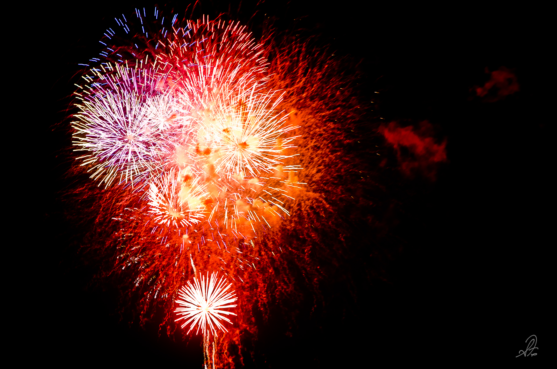4th of July Fireworks Video from Auburn Alabama