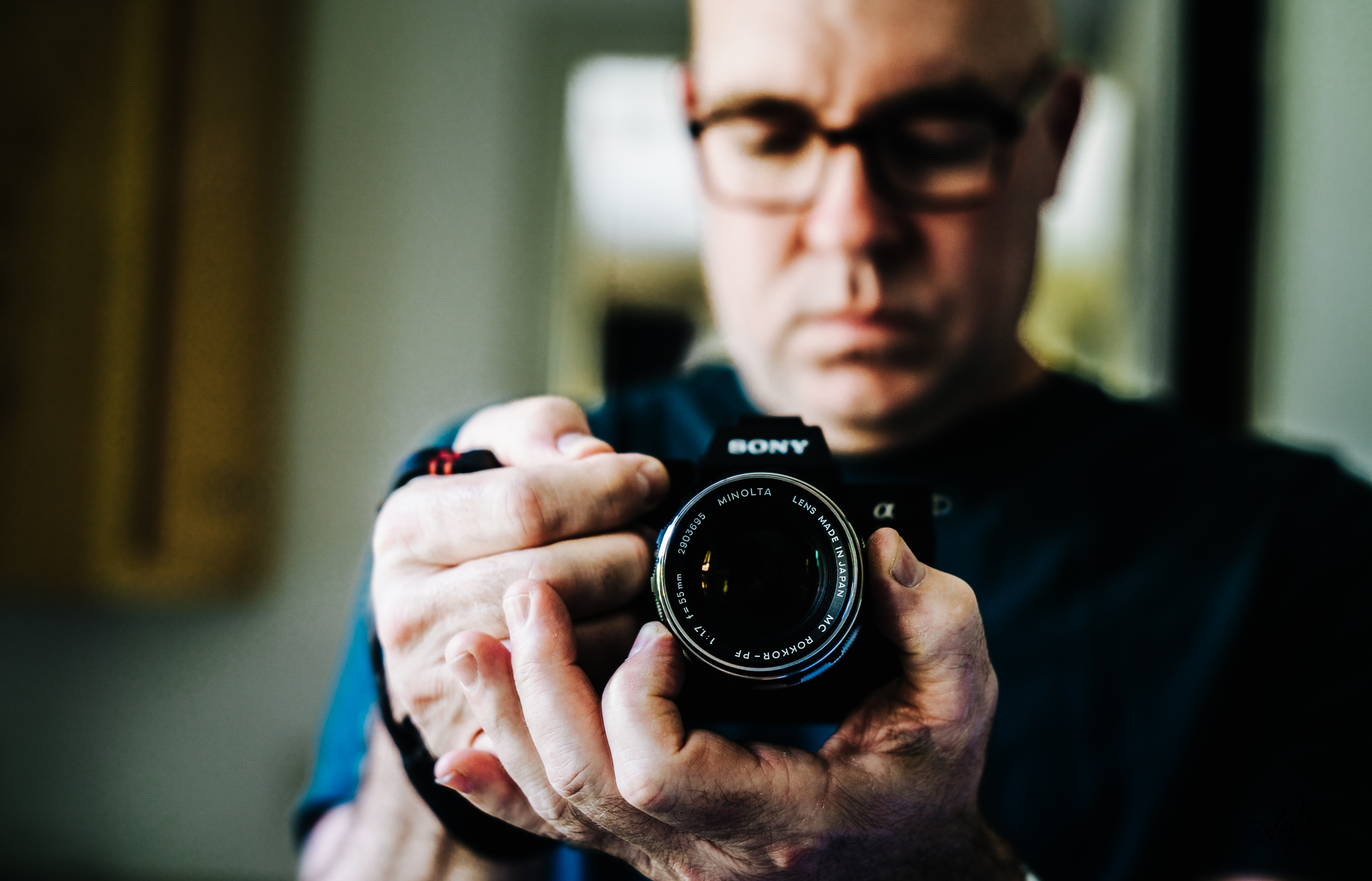 Self Portrait Using Sony a7iii and Minolta Rokkor PF f/1.7 Lens