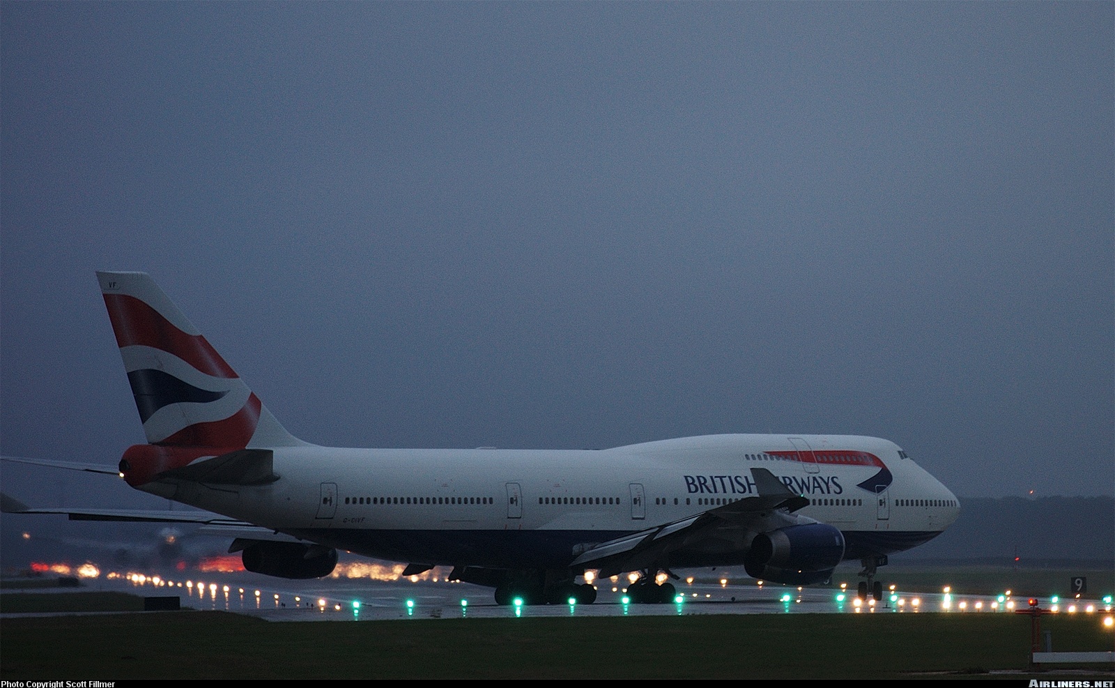 British Airways Boeing 747 on Takeoff Roll in Houston