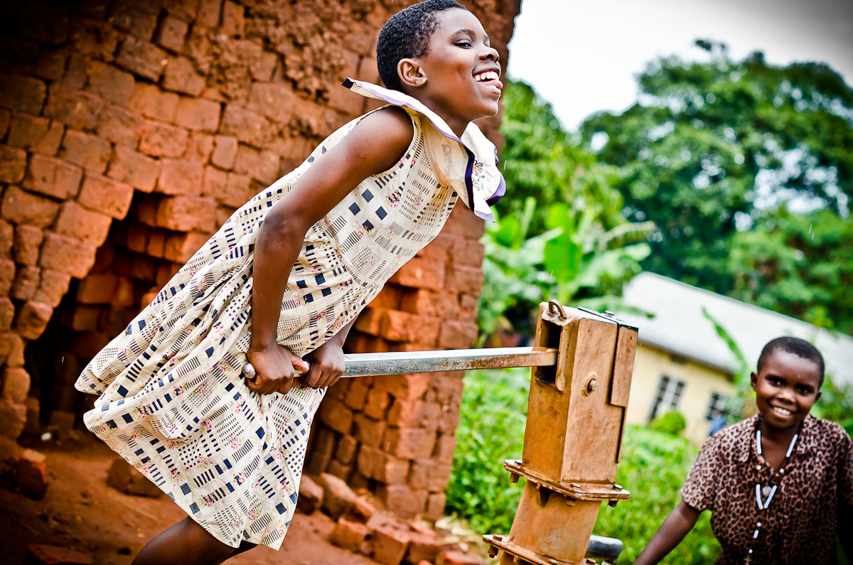Uganda Girl at the Well of Water