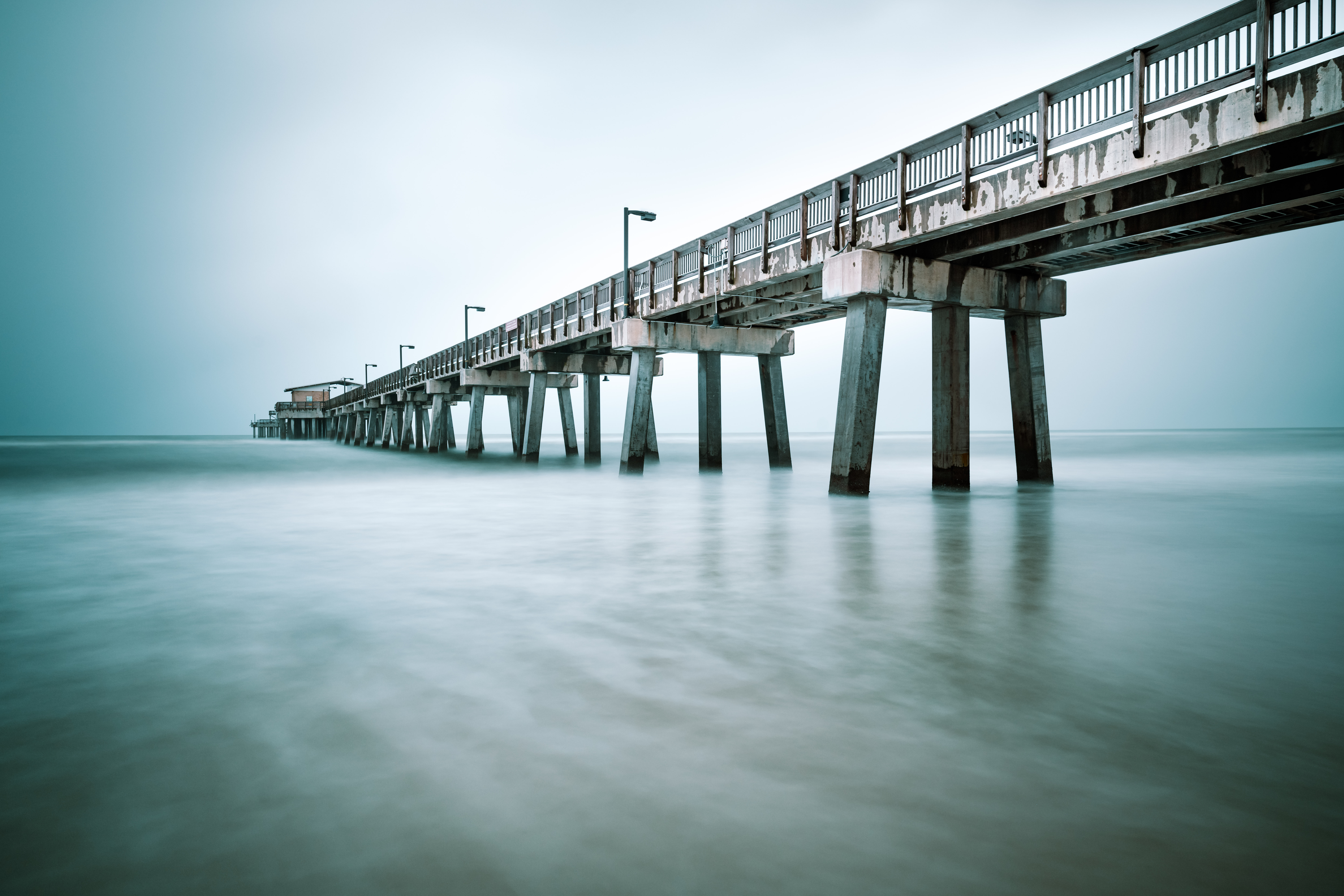Long Exposure of Gulf State Park Pier in a Storm