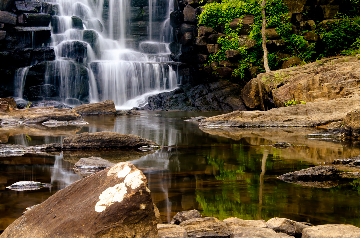 Chewacla State Park Waterfall in Springtime