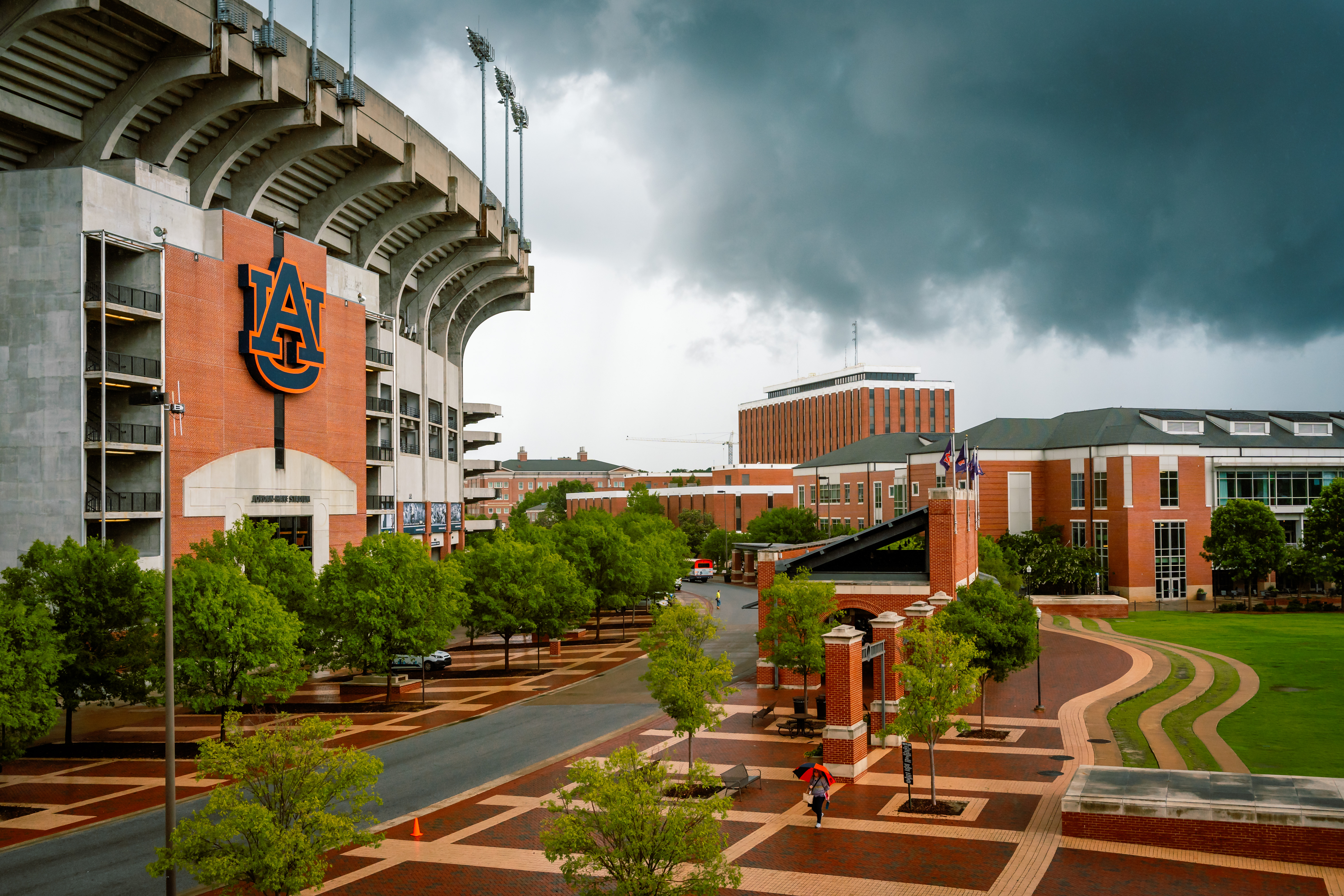 Jordan-Hare Stadium Summer Rain Photo