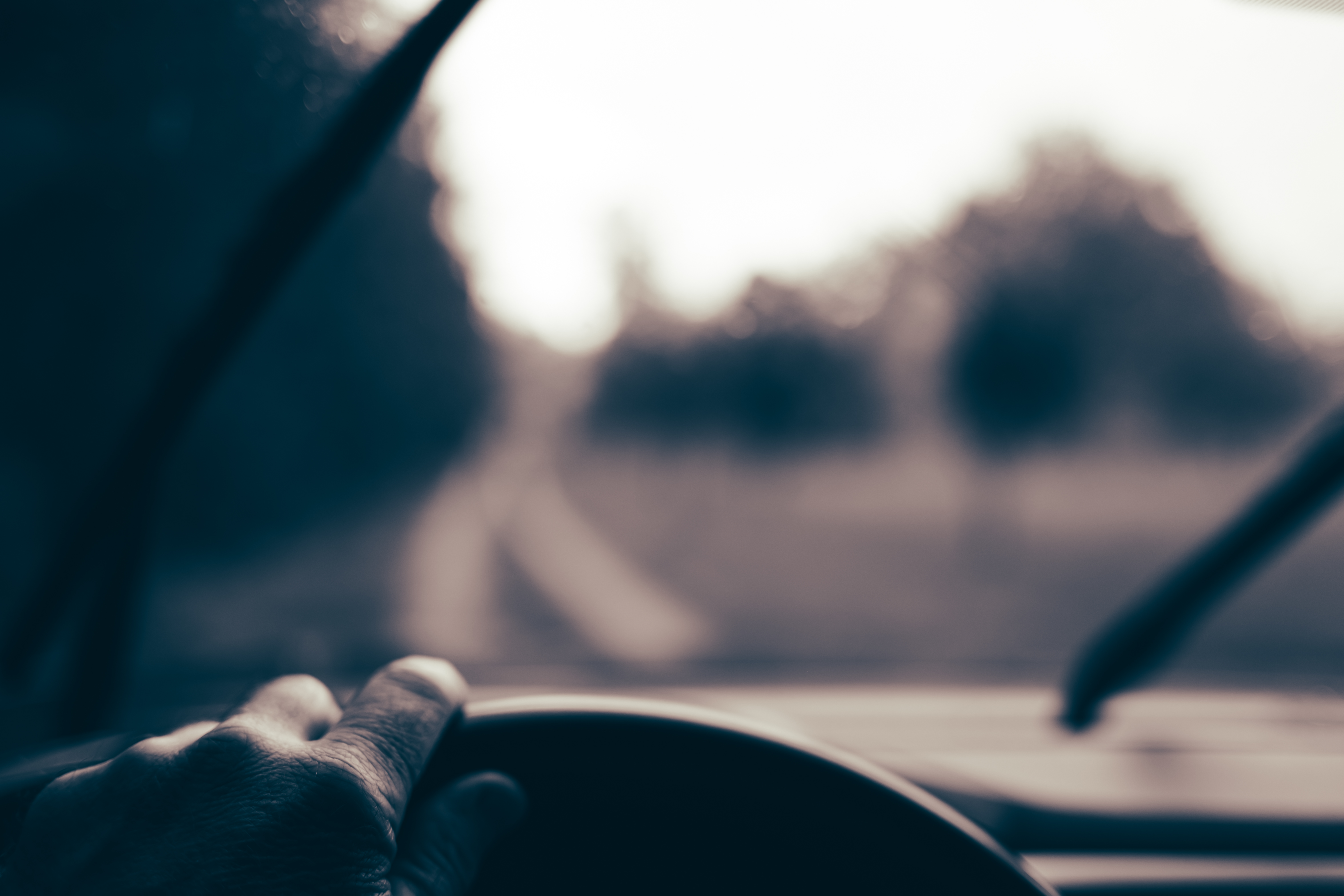 Monochrome Monday Driving Rain