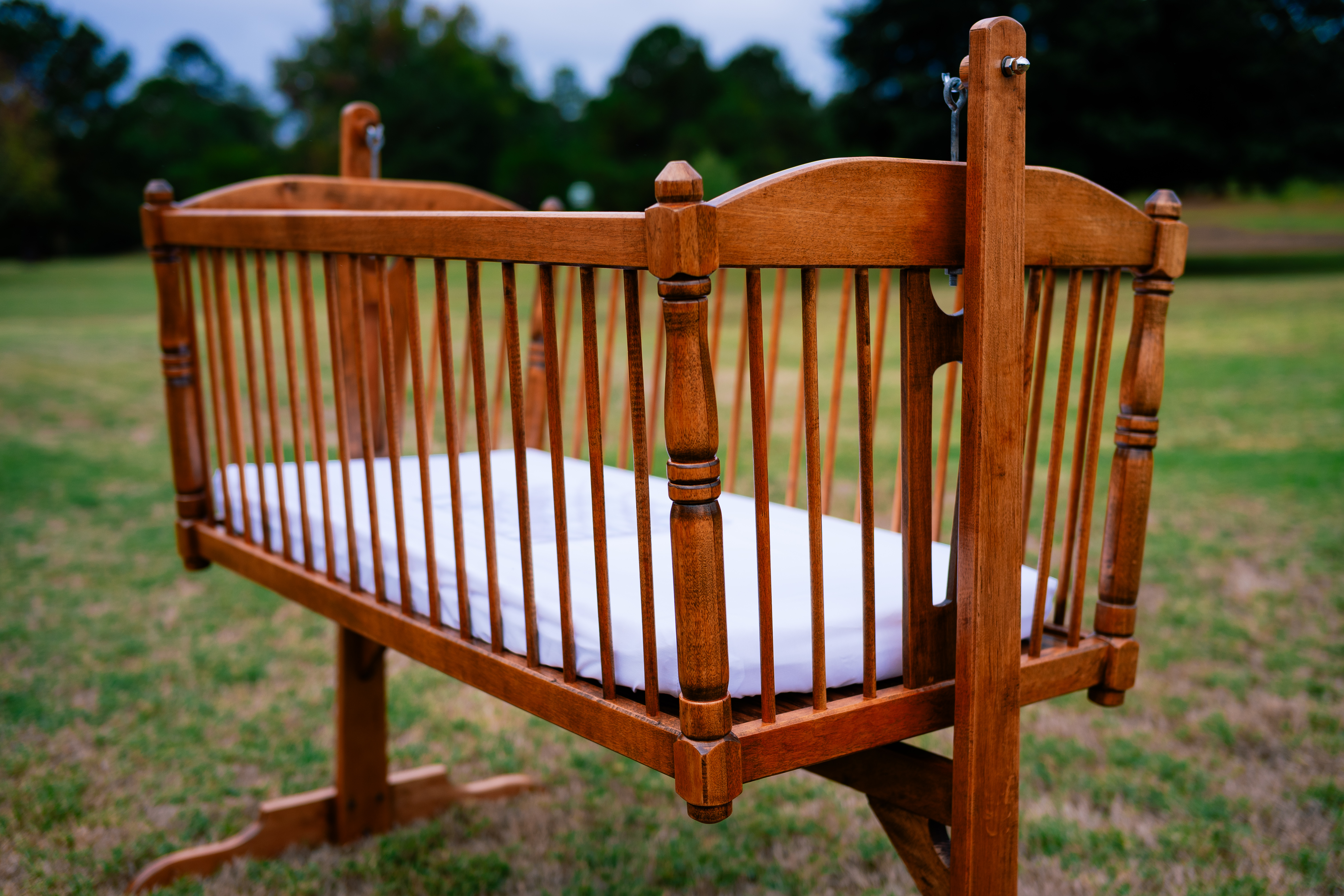 A Restored Handmade Cradle from 1970